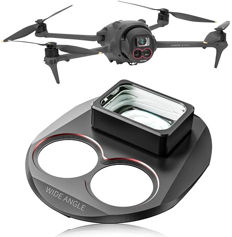 Vidvinkelobjektiv för Mavic 4 Pro, 110° vidvinkelobjektiv, kompatibel med DJI Mavic 4 Pro-tillbehör, magnetisk montering/flerskiktsbeläggning/optiskt glas