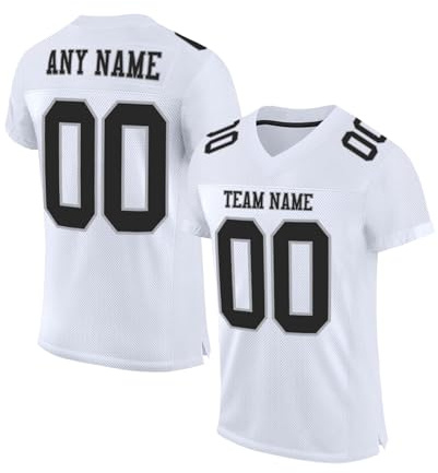 Personnalisé Sport Maillot de Football Américain Personnalisable avec Logo Nom et Numéro de l'équipe pour Hommes Femmes Jeunes Préscolaires Rugby T-Shirts