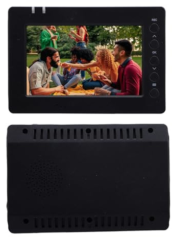 Denash 4K-videoinspelningsbox, Spelinspelare med Inbyggd 5-tums HD-skärm, Pausinspelning och Schemalagd Inspelning, för -video och Ljudinspelning Till Minneskort eller USB-enhet