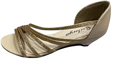 ZTFYKLIN Sandali Donna Cerimonia Estate A Molla Summer Toe Scarpe Solide Colore Casual Romani E Da 42 Eleganti (Gold, 39) Con Tacco Oro Argento Alto Tacchi Neri Gioiello Blu Dinna Plateau Goth