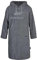 ATLANTIC SHORE | Surf Poncho | Badeponcho mit Kapuze aus 100% Baumwolle | Unisex | Longsleeve für Erwachsene in Grey | Middle (140-174 cm)
