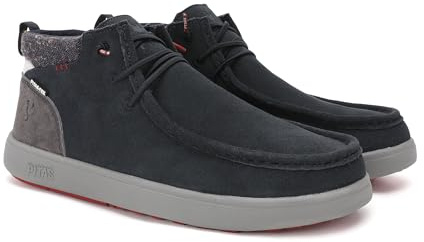 WALK IN PITAS | BAIKAL | Stivali casual da uomo | Stivaletti in pelle| Scarpa urbani | Mocassini | Nautiche invernali | Sneakers Casual | Calzatura Senza lacci | Calzature Walkinpitas | Marino | 41