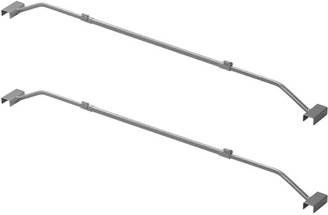 APT 2er Set Anhänger Flachplanenbügel verstellbar 100-155cm Planenstütze Metall Planenbügel
