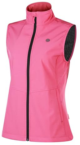KUTOOK Gilet d'Extérieur Femme Veste Sans Manche Coupe-vent avec Doublure en Laine Gilet de Sport Running Randonnée HC203