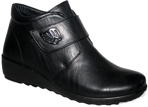 Cushion Walk Womens Ladies Lightweight Smart/Casual Comfort Ankle Winter Boots UK Sizes 3-8 (Abbie Black, UK Footwear Size System, Adult, Women, Numeric, Medium, 7)