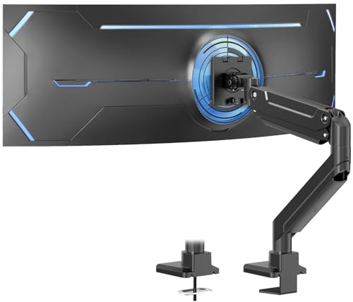 PUTORSEN Soporte de Monitor de 17-49 Pulgadas, MAX 20 KG, Soporte de Pantalla de Aluminio de Primera Calidad para Monitor Plano/Curvo con VESA 75 * 75/100 * 100 mm