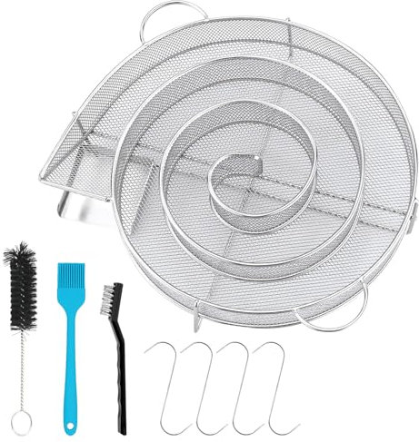 Affumicatore BBQ, Affumicatore Barbecue, Scatola Affumicatrice per Barbecue, Affumicatore in Acciaio Inox Smoker Box, Affumicatore BBQ, Generatore Fumo Freddo per BBQ Griglie Affumicatori e For