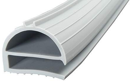 Profildichtung - Profil 169-2500mm - Farbe: Grau (Kühlschrankdichtung)