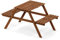 Furinno Tioman Hardwood Kids Picnic Table and Chair Set in Teak Oil, Natural