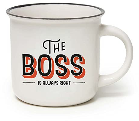 Legami Cup-Puccino The Boss Tasse, Porcelaine Bone China, 350 ml, Multicolore