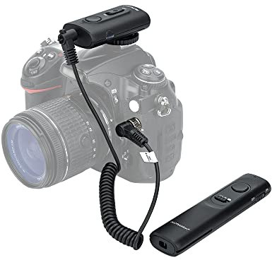 PROfezzion 165ft Disparador de Control Remoto Inalámbrico para Nikon Z9 Z8 D850 D500 D5 D810 D810A D800 D700 D4s D4 D3 D3s D3X D2H D2X D2Hs D2Xs D300s D300 D200 D100 Cámara con Conexión de 10 Pines