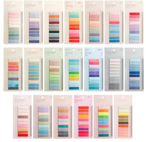 4000 Stück Haftnotizen Sticky Notes Haftstreifen Klebezettel für Notizen in Büchern, Heftstreifen Transparente Haftnotizen Haftstreifen Pastell Pastell Aesthetic Stuff