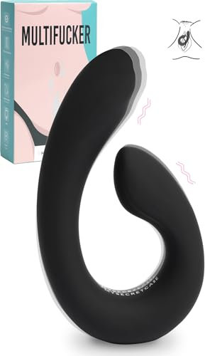 MySecretCase Vibratoreper Donna Professionale Doppio Coppia - Sextoy Stimolatore per Clitoride, Massaggiatore Prostatico Uomo, Vibratore Clitoride per Coppie, Vibratori Punto G Squirting (Nero)