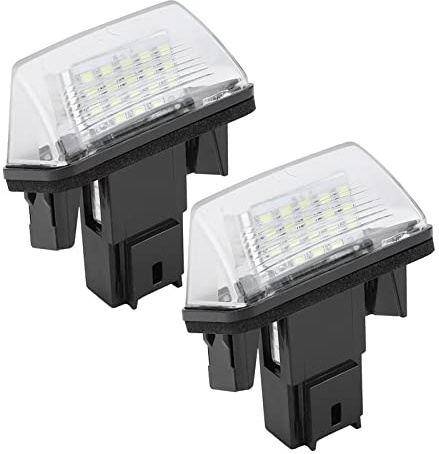 Lampe De Plaque D'immatriculation LED Gauche Et Droite 18 LED Compatible Avec C3 2002 2009 Haute Qualite Resistante A La Et A La Chaleur Source Lumineuse Economique Et