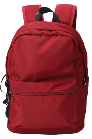 Kylningsryggsäck Utomhusluftflöde Ventilation Svettsäker halvledarkompressionsteknik Laptopryggsäck för vandringsresor Casual Dagsäck Nylon 10W (Röd)