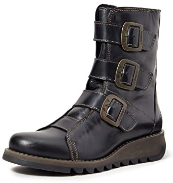 Fly London Women's SCOP110FLY Biker Boots,BLACK,7 UK
