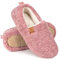 EverFoams Women's Fuzzy Full Slippers Soft Comfy Faux Shearling Memory Foam Indoor House Shoes, Pink, 7-8 UK