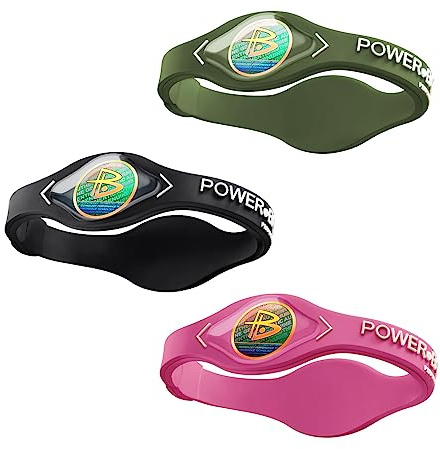 Power Balance original äkta prestanda armband, silikongummi armband sportarmband armband för män kvinnor, kraft 3-pack armringar, säker vattentät lätt hållbar