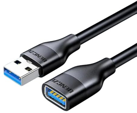 WOURRD Cable de extensión USB 3.0 de velocidad rápida USB A macho a hembra para ordenadores, televisores y varios accesorios USB