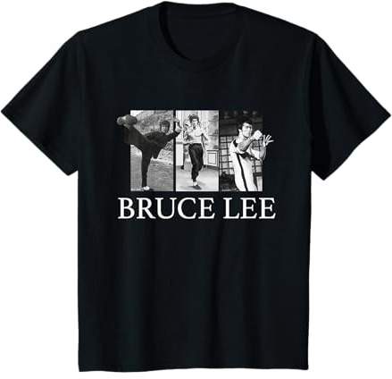 Niños Bruce Lee Kung Fu Película Montage Artes Marciales Leyenda Niños Camiseta