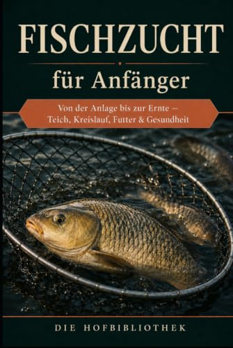 Fischzucht für Anfänger: Erfolgreich Fische halten und züchten im Teich oder Kreislauf: Praxisratgeber zu Planung, Wasserqualität, Futter, Gesundheit und nachhaltiger Teichwirtschaft