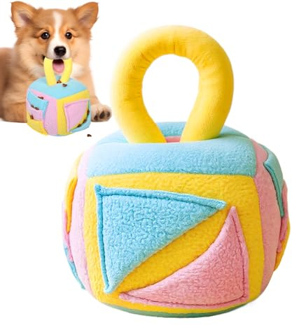 Genérico Juguetes Olfativos para Perros,Mordedor Interactivo De Búsqueda De Alimento - Pelota Interactiva de Comida para Perros - para Razas Pequeñas Medianas y Grandes Ejercicio para Mayores