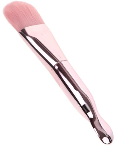 JECOMPRIS Cepillo Aplicador Doble para Mascarilla Facial Pincel y Cuchara, Color Rosa, Adecuado para Tratamientos Faciales, Spa y Cuidado de Piel en Casa o Salón