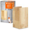 LEDVANCE ORBIS WOOD SMART+ Wi-Fi Leuchte, dimmbare LED Innenwandleuchte, 14W Beleuchtung, Farbtemperatur von 3000 - 6500K, 600 Lumen, Quadratform aus Echtholz, 21x11cm