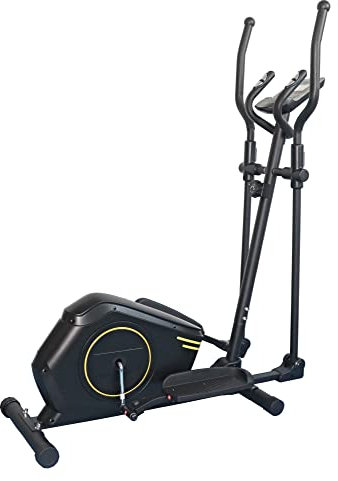 Techfit E410 Cross Trainer, Ellipsentrainer für zu Hause, Gewichtsverlust Maschine für Cardio- und Fitnessübungen, Magnetische Widerstandsvorrichtung geeignet für Innenräume 130 x 59 x 159 cm