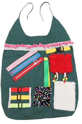 Tablier de Couverture Sensorielle pour Personnes âgées Souffrant de Perte de Mémoire, Activités Impliquant la Démence, Soulage l'anxiété, Matériau en Coton