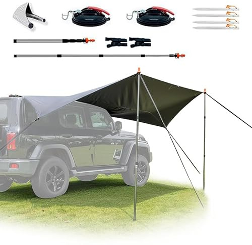 Unikka ComfortX Bâche moteur : protection UV, imperméable, ajustement universel avec ventouse et fixation passepoil 4/6 mm pour camping-car, caravane, SUV et bus de camping
