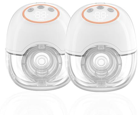 Milchpumpe Elektrisch, Milchpumpe, Milchpumpe Handsfree, Elektrische Milchpumpe kabellose Milchpumpe, mit 4 Modi und 12 Saugstufen, mit LED-Anzeige，Klein, leicht und leise, Anti-Rückfluss