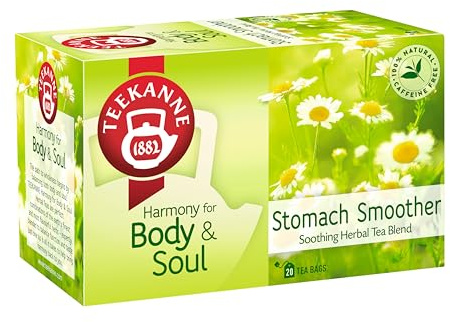 Teekanee Stomach Smoother Soothing Herbal Tea Blend Harmony for Body & Soul with Rooibos, Anise, Fennel, Camomile, Spearmint, Peppermint