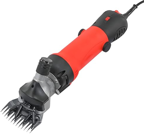 Fårklippningsmaskin och Professionell Fårsax 690W Kraftfull Motor 2400 RPM 6 Växlar för Gård Boskap Getter Får Lamor Alpackor Gårdsdjur Stora Djur Red