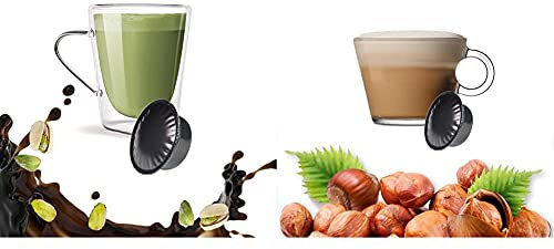 KICKKICK 50 Capsule Caffè Al Pistacchio Compatibili Lavazza A Modo Mio & Nocciolino Compatibili Lavazza A Modo Mio - 50 Capsule