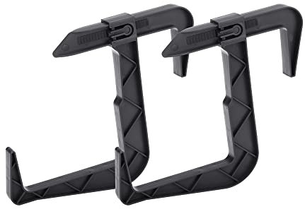 VERDENIA Supporto per fioriera in rattan, per vaso da fiori, per balcone, accessorio esterno, in plastica, leggero, stabile, molti colori, due pezzi, 23837, grafite