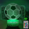 Football Night Light for Kids 3D Illusion Led Lamp, 7 Colors +16 Colors Changing Gradient with Remote Control Smart Touch Table Lamps World Cup Soccer light, Best Christmas Birthday Gift for Boy Kids