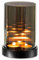 Windlicht Glas Schwarz Deko Wohnzimmer: Hewory Kerzengläser Outdoor Windlichter Tischdeko Glaszylinder mit Metall Boden für Kerzen Teelichtgläser Kerzenhalter