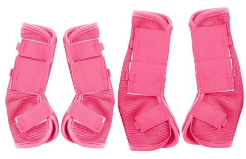 Gallopoff Lot de 4 Guêtres Cheval, Guêtres Réglables pour Cheval, Dotées de Fonctions de Protection et de Soutien, Empêchant les Rayons UV