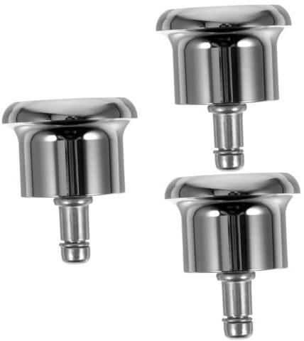 Uonlytech 3 Pièces Roues de meubles roues en alliage tapis roulette jambes roues de chaise de bureau de remplacement pieds fixes pour remplacement coussinets de chaise