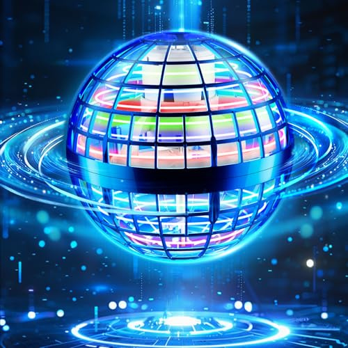 Flying Orb Ball 2026, Hover Ball Pro, Hand Controller Mini Drone with RGB Light, Magic Globe Boomerang Toys for Boys Girls Kids 6 7 8 9 10 11 12, Cool Stuff Birthday Gifts Christmas Stocking Fillers