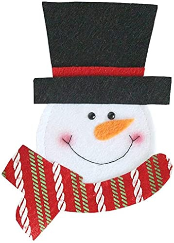QTYQWC Decoraciones navideñas de la Cara Redonda de la Cara Redonda del Cuchillo de Navidad y el Juego de Horquilla