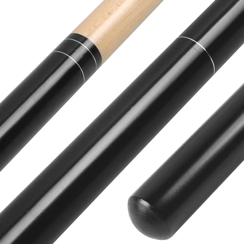 AKLOT Taco de Billar, Taco de Salto de bateador Pesado 28 oz 1 Pieza Palo de Billar Punta de baquelita de 14 mm para descansos explosivos y Saltos sin Esfuerzo Negro