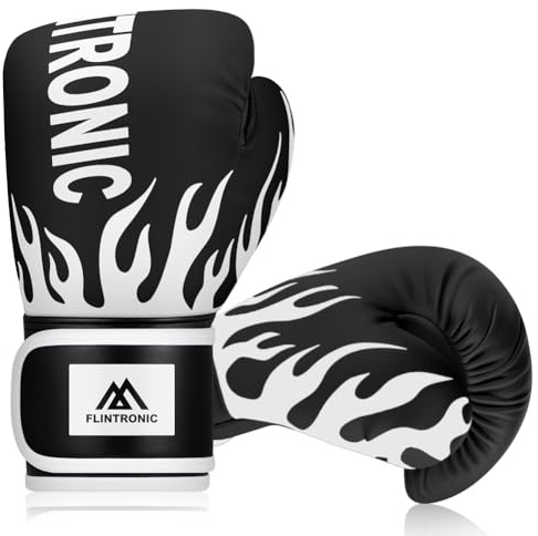 Flintronic Guantes de Boxeo para Niños y Junior, 4OZ Guantes de Boxeo Entrenamiento, para Kickboxing, Muay Thai, MMA, Artes Marciales, Sparring