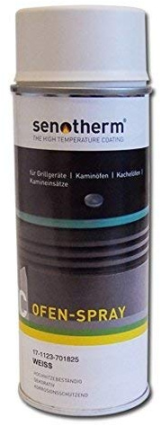 Senotherm 400 ml weiß Weilburger Spraydose Ofenlack Grill Kamin Ofen Spay Lack Farbe