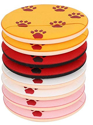 8pcs rond de maquillage éponge bouffée coussin d'air poudre bouffée de chat patte beauté