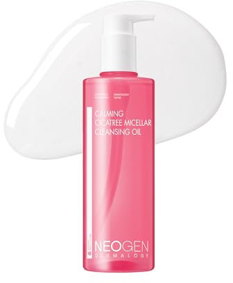DERMALOGY by NEOGENLAB Beruhigendes Cica-Baum-Mizellen-Reinigungsöl 10,14 Fl Oz (300 ml) – Wasserfester Make-up-Entferner für empfindliche Haut, saubere Schönheit – koreanische Hautpflege