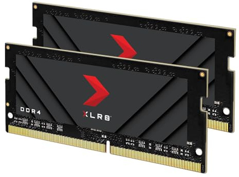 PNY XLR8 Gaming 32GB (2x16GB) DDR4 DRAM 3200MHz (PC4-25600) CL20 1.2V Dual Channel Overclocked Notebook/Laptop (SODIMM) Computer Memory Kit – MN32GK2D43200X