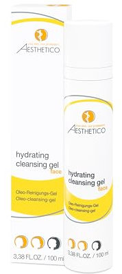 AESTHETICO hydrating cleansing gel, 100 ml - Feuchtigkeitsspendendes Oleo-Reinigungsgel für trockene, sensible oder reifere Haut, ideal zur sanften und gründlichen Entfernung von Augen-Make-up.