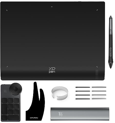 XPPen Deco Pro MW (Gen 2) Wireless Graphics Tablet with 9″x 6″ Working Area, Digital Drawing Tablet with X3 Pro Stylus (16K Pressure), Supports Bluetooth 5.0 Connection, Works with Windows, macOS